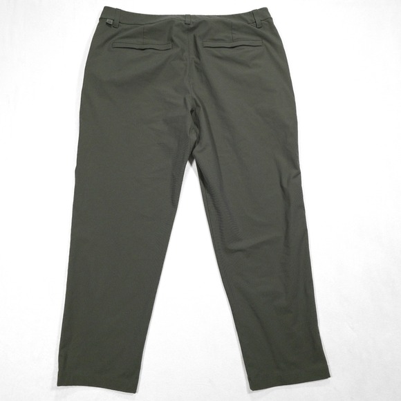 LULULEMON Men's 36x28 Grey Eucalyptus ABC Classic Fit Warpstreme Trouser Pants - Picture 4 of 7